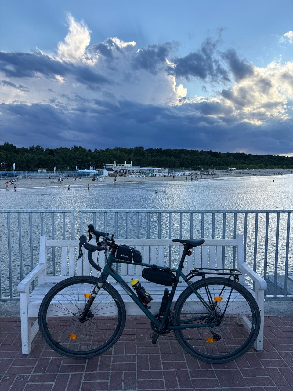 The bike at the Baltic beach in Gdańsk